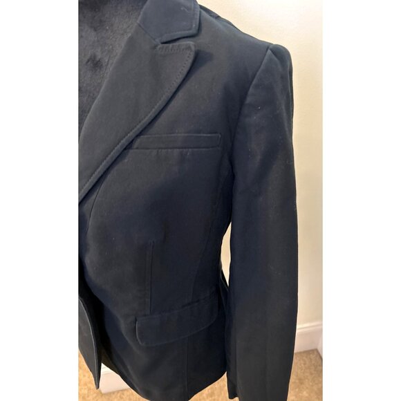 Banana Republic Women's Black One-Button Blazer Cotton Stylish Business & Casual - Picture 9 of 14